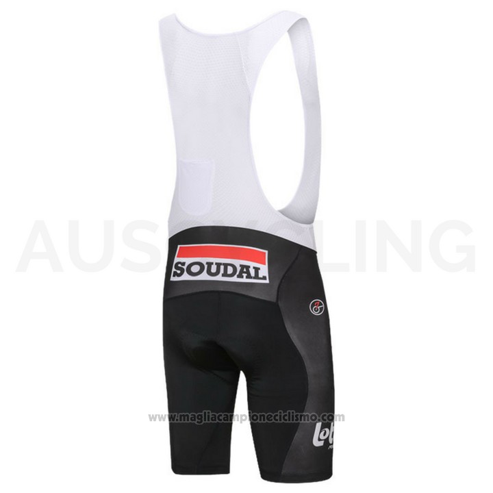 2018 Abbigliamento Ciclismo Lotto Soudal Bianco e Rosso Manica Corta e Salopette